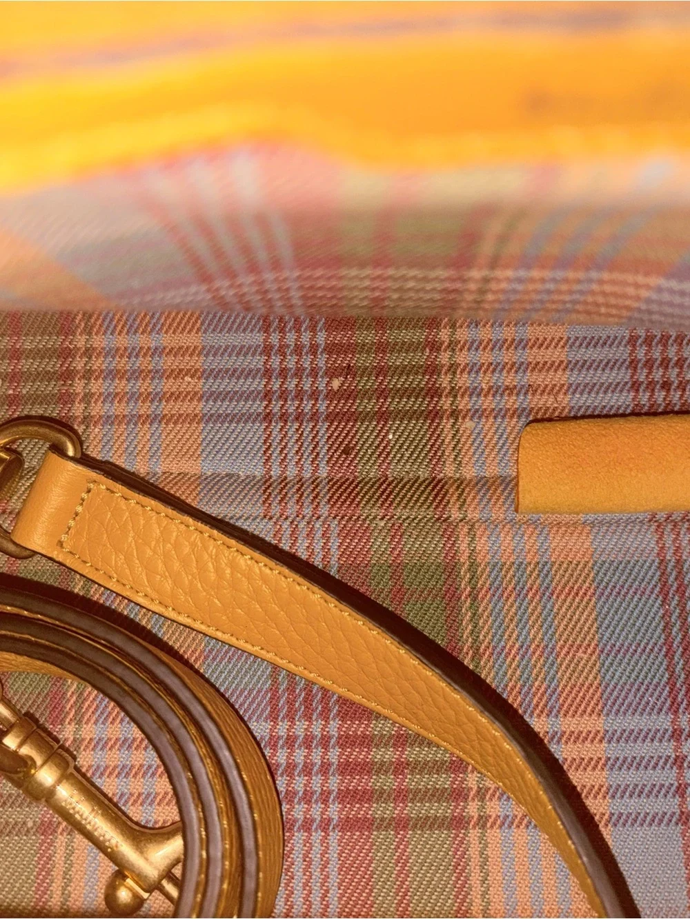 Mulberry Pebbled Leather Satchel in Mustard